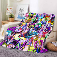 Neue Maßgefertigte Weiche Cartoon-Fleece-Decke Halloween-Geschenke für Kinder Sofa-Bett-Überwurf Tragbare Winter-Reisedecke