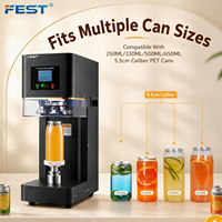 Machine de scellage de canettes électrique en plastique et aluminium pour bière, soda, jus et boissons – Scelleuse commerciale de canettes