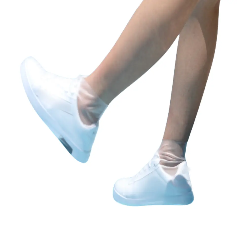 2024カスタム再利用可能な防水シリコンシューズカバー耐摩耗性とインソール素材のゴムTPR工場卸売靴