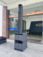 Système de sonorisation actif professionnel avec caisson de basses de 15 pouces et haut-parleur colonne de 6 pouces pour scène, mariages et événements festifs