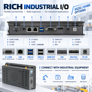 คอมพิวเตอร์อุตสาหกรรมระบบแอนดรอยด์ขนาด 7 นิ้ว RK3562 หน้าจอสัมผัส 10 จุด แบบไม่มีพัดลม HMI คอมพิวเตอร์ฝังตัว IP65 สำหรับระบบอัตโนมัติในอุตสาหกรรม - Product Image 4