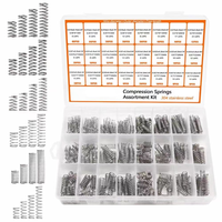Kit de ressorts de compression en acier inoxydable SUS 304 Guanglei 300 pièces, couleur argent, modèle CS-100 pour meubles et bricolage