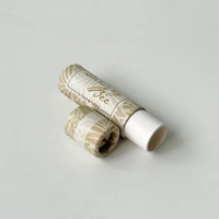 Offre Spéciale écologique Push up cosmétiques baume à lèvres papier Tube Kraft carton cylindre Tubes rouge à lèvres résistant à l'huile papier Tube