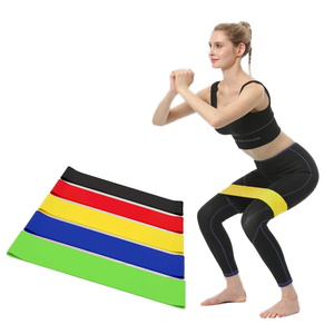 Bandes de résistance mini en latex naturel durable, antidérapantes et élastiques pour entraînement des hanches à domicile - Product Image 5