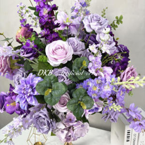Centrotavola palla fiore grande su misura 70cm palla fiore viola e rosa grande centrotavola decorazione di nozze - Product Image 3