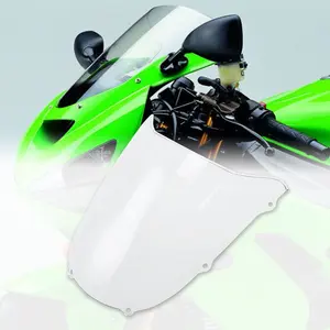 XF1106054-T 클리어 더블 버블 앞 유리 앞 유리 가와사키 ZX6R ZX636 1998-1999 에 적합