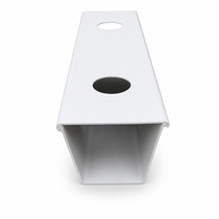 Tube hydroponique carré en PVC OEM ODM avec couvercle coulissant, facile à nettoyer, canal hydroponique pour projet agricole