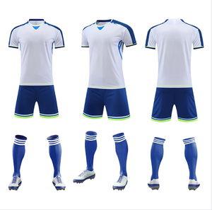 透气速干定制夏季短袖足球球衣，适合青少年和成人的团队训练 - Product Image 1