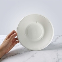 Bols à soupe et à salade jetables en bagasse, biodégradables, compostables, sans PFAS, de qualité alimentaire, empilables, avec couvercle réutilisable, couleur olive verte