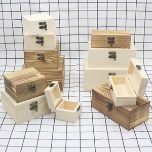Caja de Almacenamiento de Madera, Pino Sólido, Rectangular, Apilable, Caja de Regalo, Caja de Embalaje para Manualidades, Tamaño Personalizado - Product Image 1