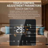 Thermostat intelligent WiFi Tuya, batterie basse consommation, contrôleur de température pour chaudière à eau et à gaz, compatible Tuya Alexa Google Home