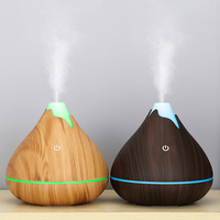 Humidificateur d'air ultrasonique, purificateur, diffuseur d'arômes, 350 ml, alimenté par USB, pour usage domestique et automobile, avec lumière changeante de couleur