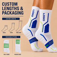 Chaussettes de sport personnalisées pour la course à pied, le cyclisme et le basketball avec logo, respirantes, disponibles en coton tricoté pour l'automne, pour hommes