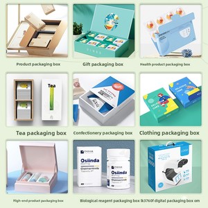 Boîte cadeau en carton ondulé blanc personnalisée Bingcheng avec fenêtre, impression offset, écologique, biodégradable, pour bougies et photos - Product Image 2
