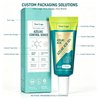 Crème de traitement OEM ODM à 10 % d'acide azélaïque et de niacinamide, enrichie en zinc, réduit les taches post-acnéiques, apaise les rougeurs, marque privée personnalisée