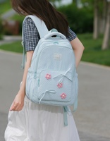 Sac à dos scolaire imperméable à pois pour enfants avec pochette pour trolley, décor nœud mignon, cartable étudiant, Mochilas Deportivas Casuales