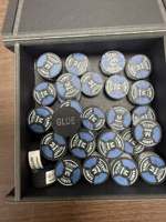 Embout de queue de billard Kamui Athlete 14 mm en phénolique bleu pour l'entraînement et la compétition