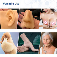 matériau en caoutchouc de silicone liquide rtv de sauvetage humain super doux peau de silicone