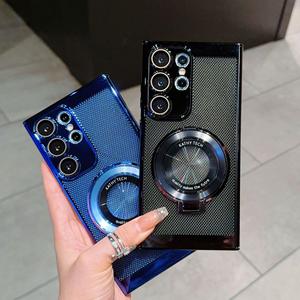 Nuevo diseño de funda de teléfono con disipación de calor para Samsung galaxyu <span class=keywords><strong>s23</strong></span> ultra S24 Plus funda de teléfono electrochapada S22 S21 Note20 Ultra - Product Image 2