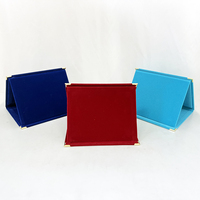 Plaque de certificat en bois de velours rouge bleu turquoise en plaqué or avec impression personnalisée Plaque de certificat de trophée en bois de velours MH-J348