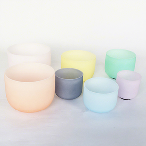 Juego de Cuencos Cantores de Cristal Esmerilado, 7 Chakras, Instrumentos de Sanación por Sonido, Cuenco de <span class=keywords><strong>Alquimia</strong></span> para Meditación y Yoga - Product Image 1