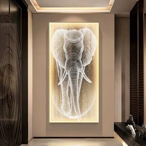 Venta al por Mayor de Fábrica, Lámpara de Paisaje, Cuadros Decorativos de Pared, Imágenes de Animales, Caballo, Cuadros Personalizados, <span class=keywords><strong>Pintura</strong></span> 3D LED Dorada - Product Image 2