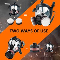 20-Year Factory-Accredited Dual Filter Gas Mask NBC Respirators Survival Mask with High Quality Face Cover