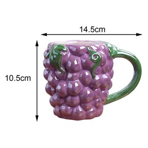 Taza de mañana de uva creativa reutilizable <span class=keywords><strong>para</strong></span> bodas Uso diario Casa de inauguración - Product Image 3