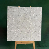 Carreaux de sol en céramique porcelaine rustiques modernes 80x80, effet terrazzo, pour murs intérieurs d'hôtels, salles de bain et zones de douche