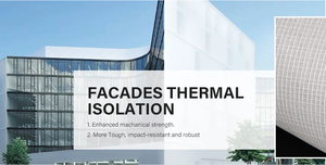 Façades posées Scrim tissé tissu de laine de roche matériau d'isolation renforcé maille itinérante en fibre de verre non tissée - Product Image 2