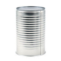 7113 #425g boîte de conserve vide de qualité alimentaire, vente en gros, conteneur de thon en étain de poisson rond en métal personnalisé