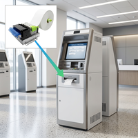 Modul Printer Thermal Tertanam Cashino KP-T300 3-inci 203dpi Pemotong Otomatis USB+RS232 untuk Sistem Kios