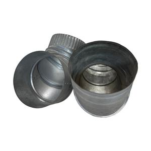 Coude à 90 degrés en fer galvanisé blanc pour échappement de fumée Conduit en spirale Soudé Ventilation Capot Coude Raccords de tuyauterie - Product Image 5