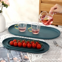 Groothandel Ovale Wegwerp PP Multifunctionele Enkelvoudige Opbergbak voor Sieraden Fruit Schalen Keuken Badkamer Logo Beschikbaar