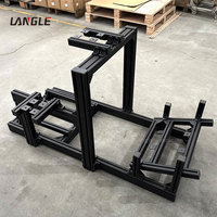 Support de cockpit de simulation de course en alliage d'aluminium réglable pour volant, pédales et levier de vitesses pour simulateur de course