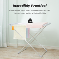 EVIA Offre Spéciale portative en aluminium accrochant de tissu sèche-linge séchage cintre à linge électrique chauffant pour la maison