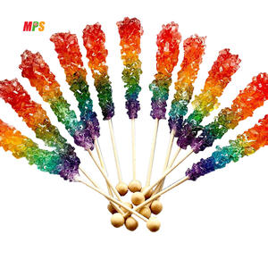 ผู้ผลิตแท่งน้ําตาลร็อคขนมสีต่างๆ - คละรสชาติผสมร็อคแคนดี้คริสตัลบนแท่ง - Product Image 2