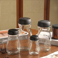 Empty Instant Coffee Bottle 200ml 400ml 800ml Coffee Beans Vacuum Sealed Tank Transparent Glass Food Storage Jars Household