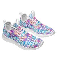 Vente directe d'usine, baskets unisexes légères imprimées à lacets, empeigne en mesh respirante, chaussures de sport décontractées tendance, hiver-printemps