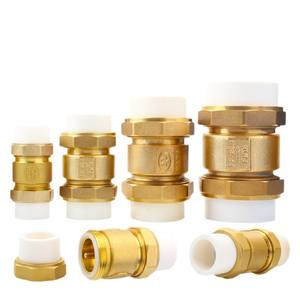 วาล์วกันกลับแบบทองแดงทั้งหมด Huihong สำหรับท่อ PPR แบบสองข้อต่อแนวตั้ง วาล์วจุกเดี่ยวสำหรับน้ำประปา วาล์วทางเดียว - Product Image 3