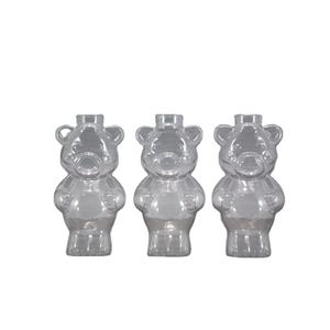 Botellas líquidas de plástico transparente con forma de oso, 100ml, para PVC - Product Image 1