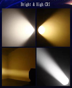 Luminosité élevée, zoom 15-50x °   Projecteur LED COB Zoom 200W Blanc Chaud 2-en-1 Par64 pour Scène, Mariage, <span class=keywords><strong>Bar</strong></span> - Product Image 5