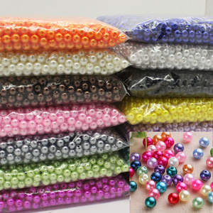 Perlas de Imitación ABS Brillantes de Grado AAAA en Forma de Arroz, Multicolores, de 6/8/10/12 mm, 500 g/Bolsa, para Manualidades, Decoración, Joyería - Product Image 1