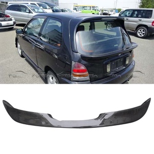 สปอยเลอร์หลังคาคาร์บอนไฟเบอร์ทรง Ducktail สำหรับ Toyota Starlet Glanza EP91 ปี 1996-1999 รุ่น Single Deck พร้อมกันชนหลัง - Product Image 2