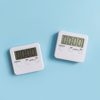 Timer Dapur Digital Elektronik Pintar dengan Logo Kustom, LCD, Magnetik, Pengingat Waktu, Stopwatch, Penghitung Mundur untuk Memasak di Rumah