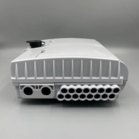 Boîtier de distribution fibre optique extérieur étanche ABS+PC 16 ports FTTH CATV/FTTX NAP avec répartiteur PLC et connecteurs SC, noir/blanc, mural