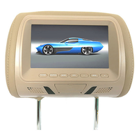 Écran LCD pour appuie-tête de siège auto avec télécommande, 7 pouces, prend en charge les formats vidéo MP4/MP5, lecteur USB/carte TF, accessoires de moniteur