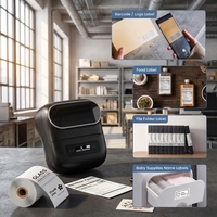 Mini imprimante personnalisée M220 étiqueteuse thermique imprimante d'étiquettes de codes à barres professionnelle machine d'impression d'autocollants pour impression d'autocollants/logos