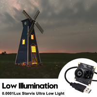ELP HD 1080P Ultra düşük ışık HDR USB kamera ücretsiz sürücü 117 ° hiçbir bozulma geniş açı Starlight renk USB kamera modülü
