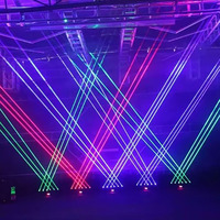 Lumière Laser à tête mobile pour DJ, 6 yeux, rvb, pleine couleur, gros faisceau, lumière Laser pour boîte de nuit, Bar